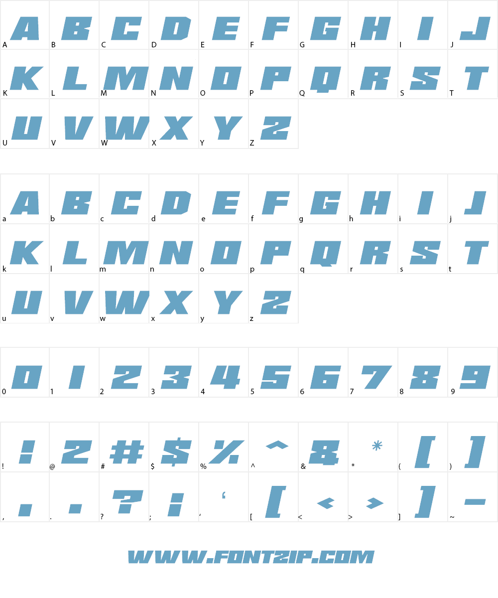 Saturn 3 Font Character